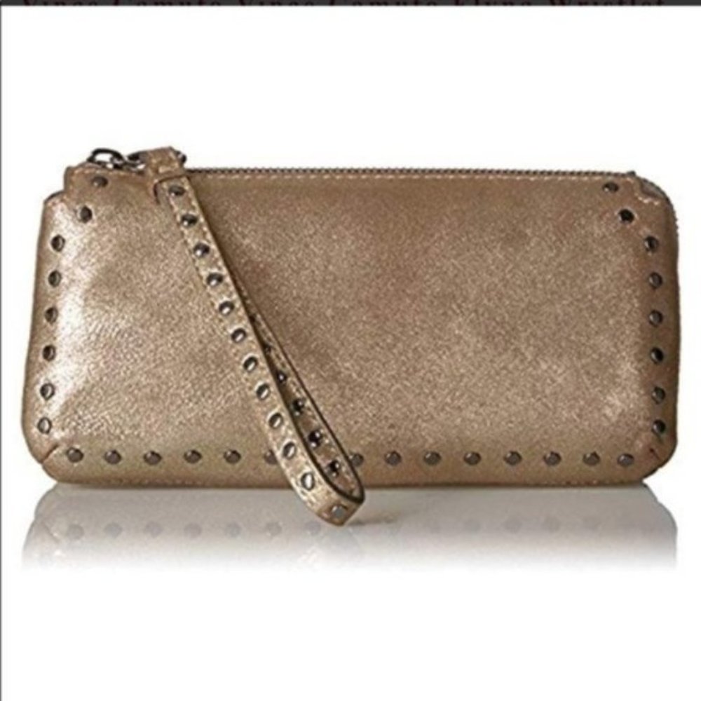 Vince Camuto Elyna Wristlet Wallet studded leather